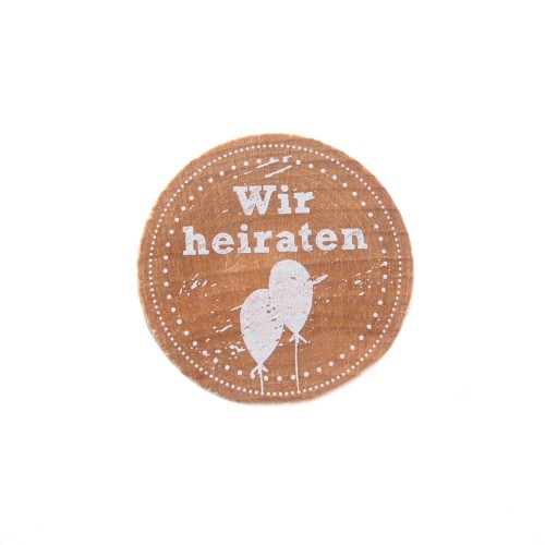 Wir heiraten Holzstempel